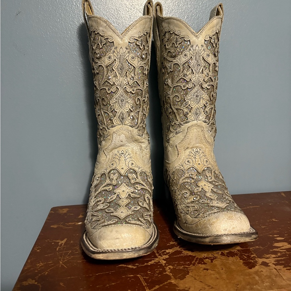 Glitter inlace Corral Cowboy Boots